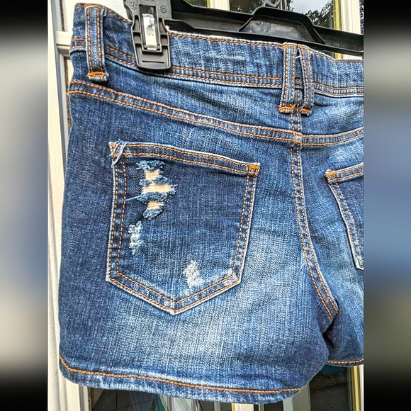 Forever XXI Distressed Denim Blue Jean Shorts Size 26/2 - Picture 6 of 8